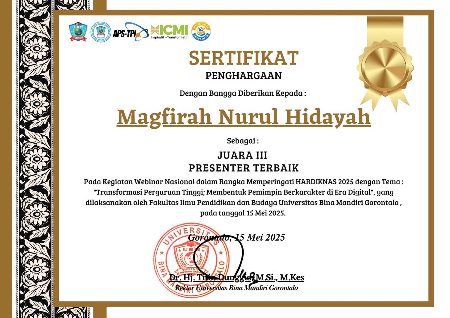 WEBINAR NASIONAL HARDIKNAS 2025