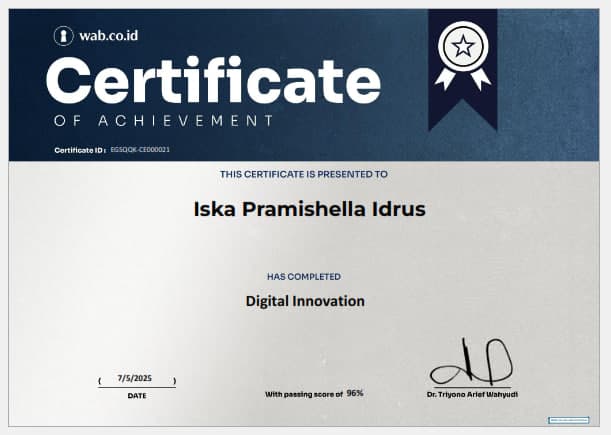 Short Course Digital Innovation