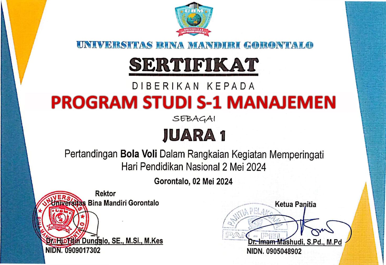 LOMBA VOLLY MEMPERINGATI HARI PENDIDIKAN NASIONAL