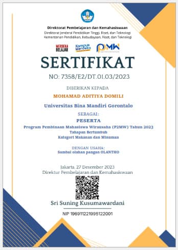 PROGRAM PEMBINAAN MAHASISWA WIRAUSAHA (P2MW) TAHUN 2023