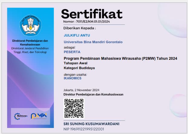 PROGRAM PEMBINAAN MAHASISWA WIRAUSAHA (P2MW) TAHUN 2024