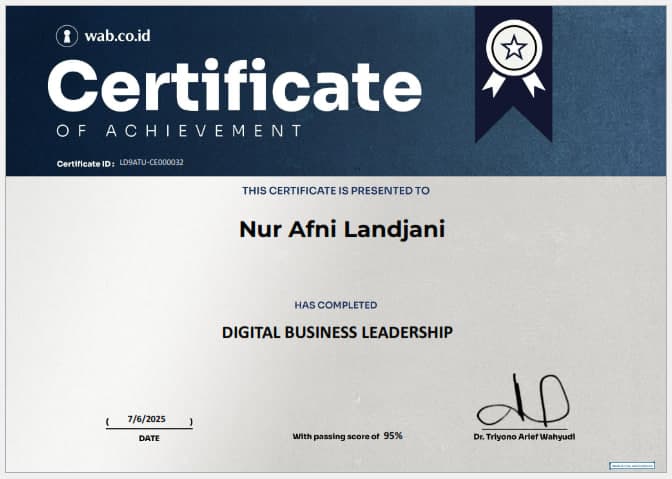 Short Course Digital Business Leadership
