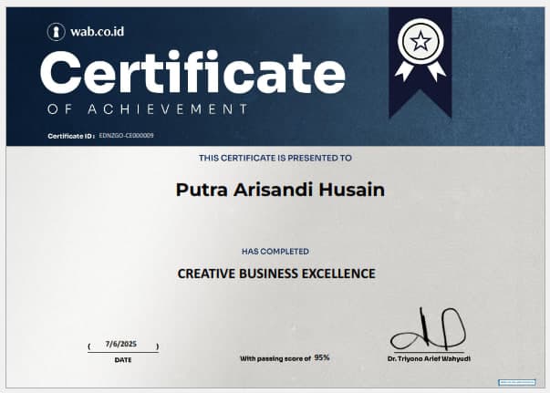 Short Course CREATIVE BUSINESS EXCELLENCE