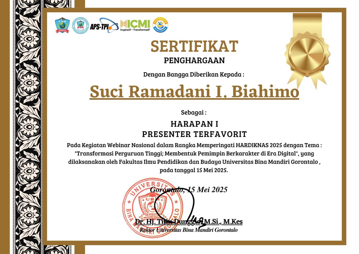 WEBINAR NASIONAL HARDIKNAS 2025