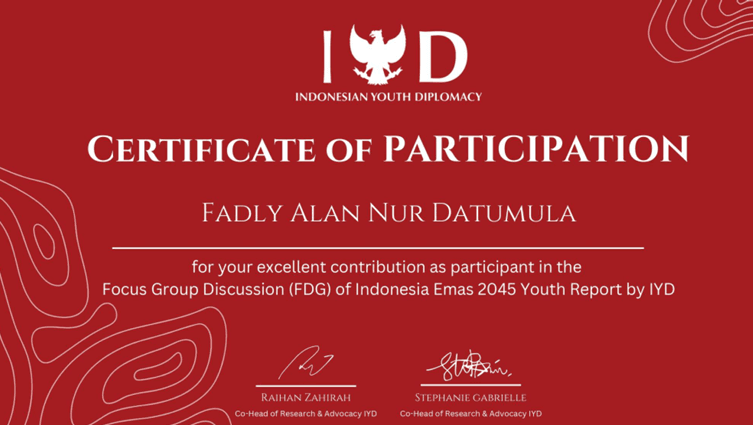Focus Group Discussion Youth Report by Indonesia Youth Diplomacy