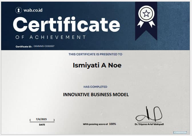 Short Course INNOVATIVE BUSINESS MODEL