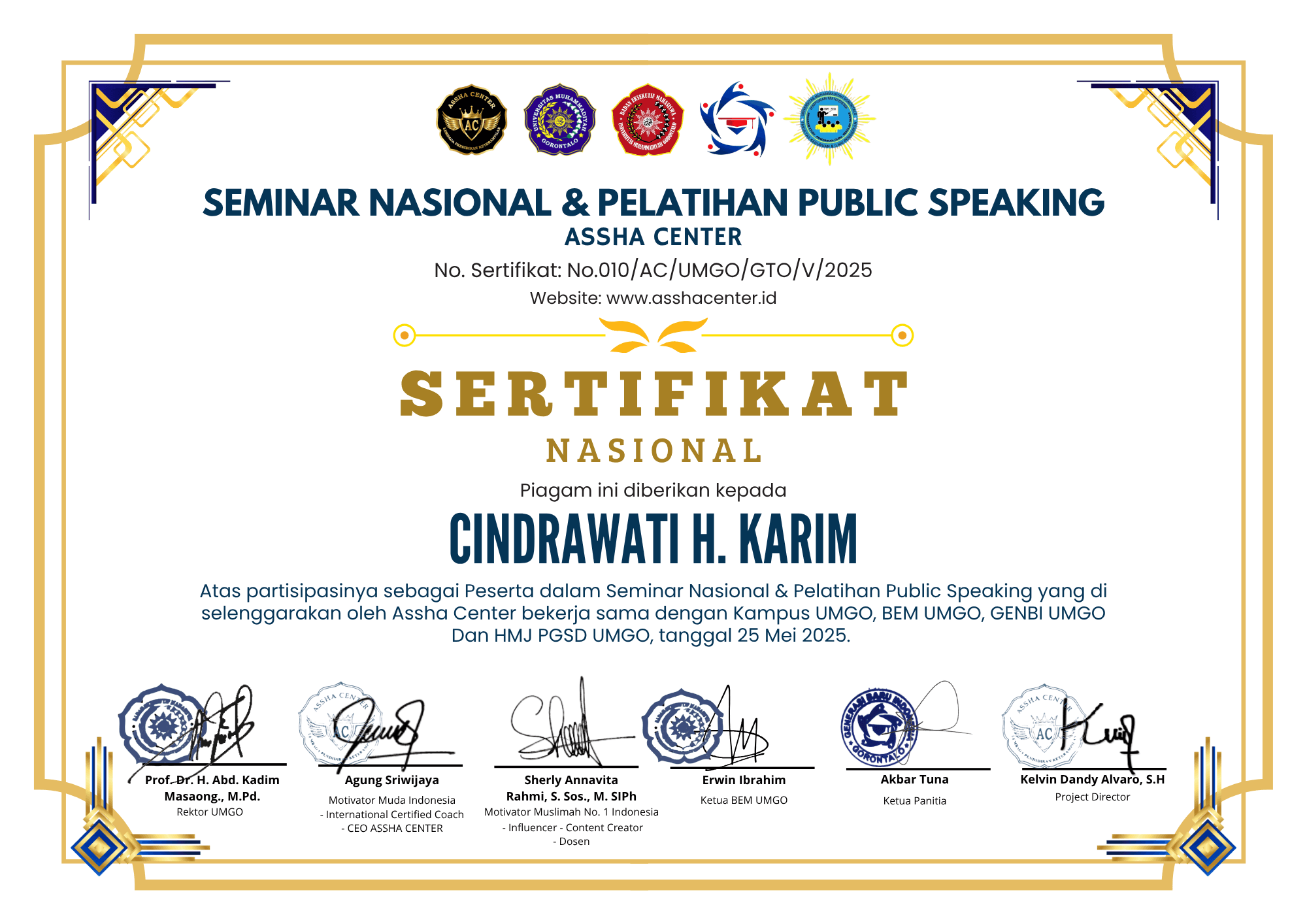 SEMINAR NASIONAL DAN PELATIHAN PUBLICSPEAKING