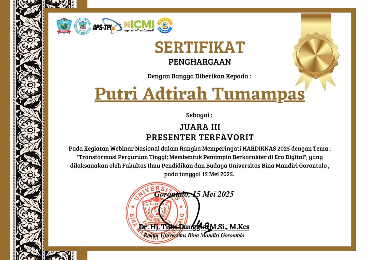 WEBINAR NASIONAL HARDIKNAS 2025