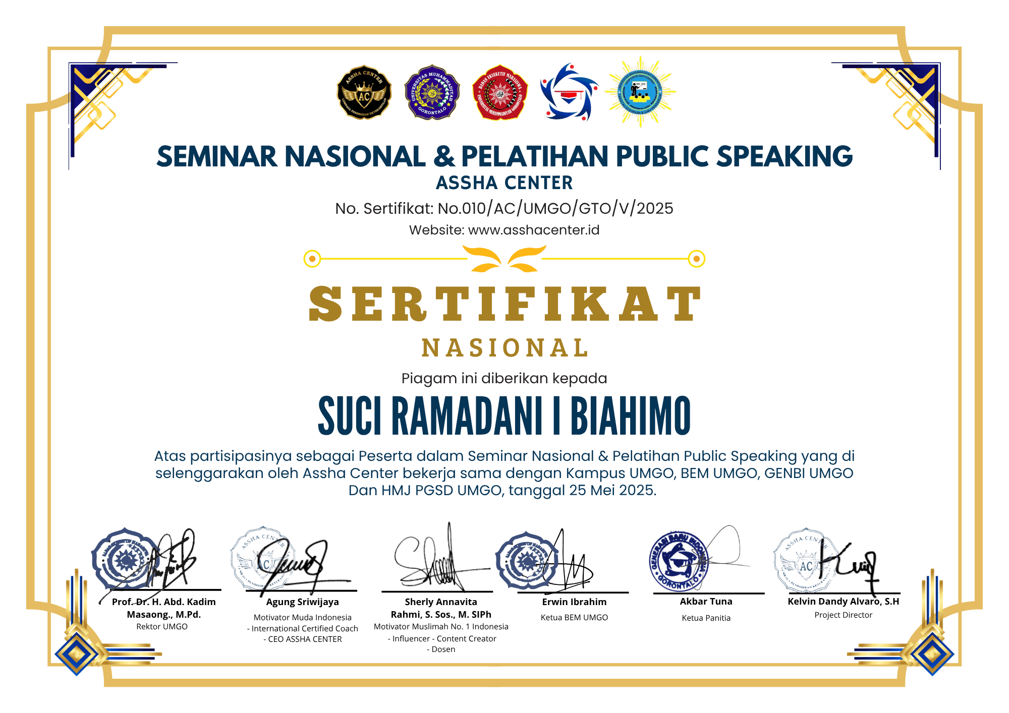 SEMINAR NASIONAL DAN PELATIHAN PUBLICSPEAKING