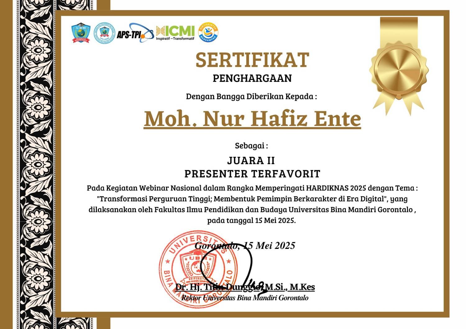 WEBINAR NASIONAL HARDIKNAS 2025