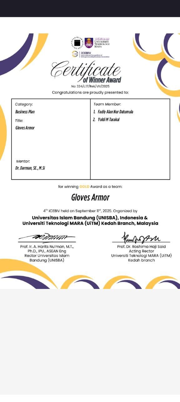 International Competition of Enterpreneurship and Business Innovation (ICEBIV)) Kategori Business Plan