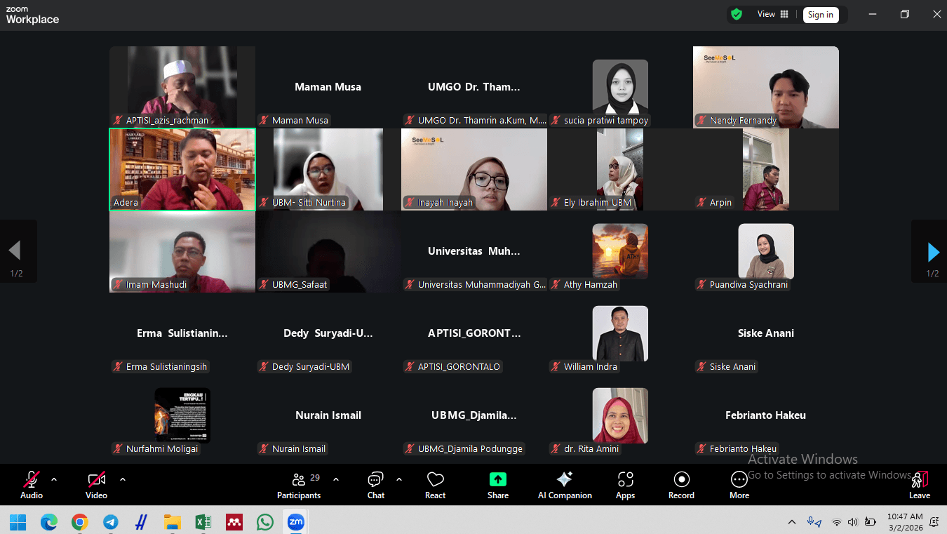 Sosialisasi Tracer Study dari SeeMeSOL (Membangun Talent Ekosistem Berbasis Link and Match Untuk Perguruan Tinggi